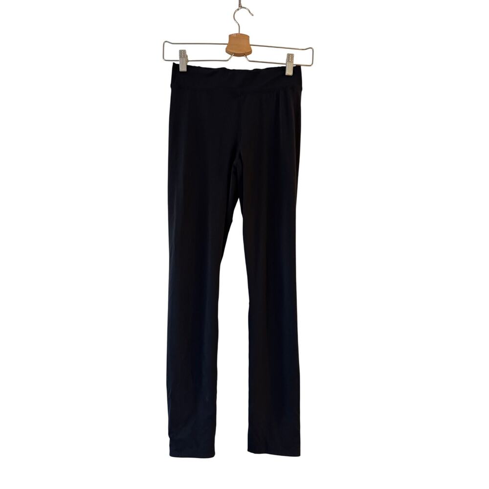 Apres Ankle Zip Legging Pants Size S Black Elastic Waistband Pull On‎ Activewear